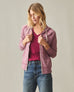 Women's Lightweight Full Zip - Bonfire Red Heather